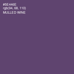 #5E446E - Mulled Wine Color Image